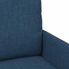 vidaXL Sofas mit Kissen 110cm Blau Sperrholz