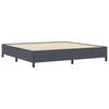 vidaXL Boxspringbett Dunkelgrau 200 x 200 cm Samt