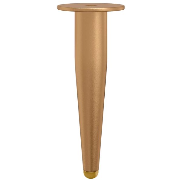 vidaXL Standf&uuml;&szlig;e 2 pcs Gold 98 x 40 mm Eisen