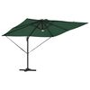 vidaXL Roma Parasol Grün 286 x 284 x 270 cm Aluminium und Polyester