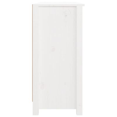 vidaXL Sideboard Weiß 100x35x74 cm Massivholz Kiefer