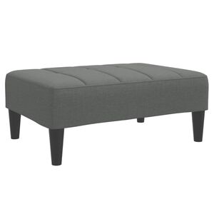 vidaXL Fu&szlig;hocker Dunkelgrau 77x55x31 cm Stoff