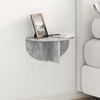 vidaXL Wandregal Wandmontiert Beton Grau 38 x 19 x 19 cm Holzwerkstoff