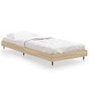 vidaXL Bettgestell ohne Matratze Sonoma-Eiche 75x190 cm Holzwerkstoff