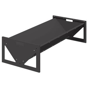 vidaXL Futtertr&ouml;ge f&uuml;r Nutztiere Schwarz 108 x 50 x 28 cm