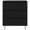 vidaXL Sideboard Schwarz 60x35x70 cm Holzwerkstoff
