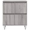 vidaXL Sideboard Grau Sonoma 60x35x70 cm Holzwerkstoff