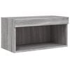 vidaXL TV-Schrank mit LED-Leuchten Grau Sonoma 60x30x30 cm