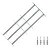 vidaXL Fenstergitter Verstellbar mit 3 Querst&auml;ben 700-1050 mm