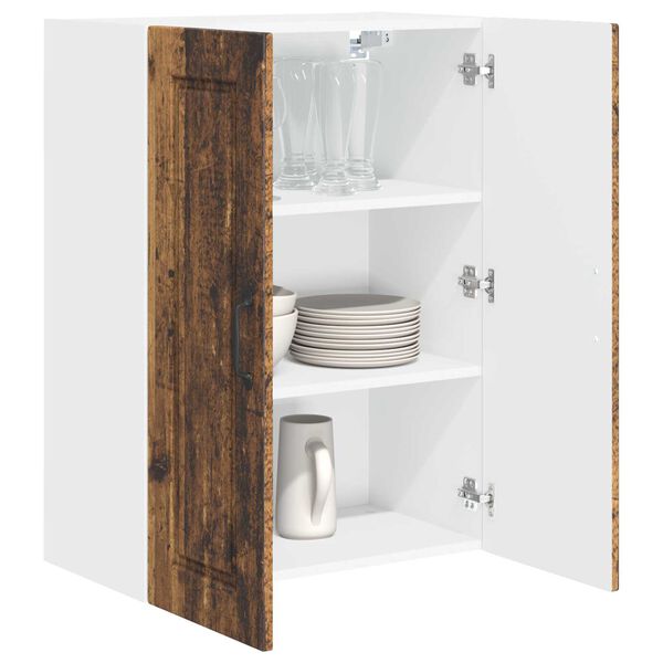 vidaXL K&uuml;chenschrank mit Regal Altholz 60 x 31 x 80 cm Holzwerkstoff