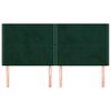 vidaXL Kopfteil Dunkelgr&uuml;n 180x5x118/128 cm Samt