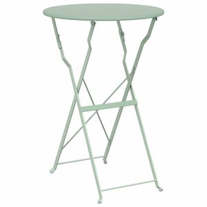 vidaXL Bistrotisch Hellmint &Oslash; 50 x 71 cm Pulverbeschichteter Stahl