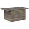 vidaXL 10-tlg. Garten-Sofagarnitur mit Kissen Grau Poly Rattan