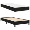 vidaXL Boxspringbett mit Matratze Schwarz 100 x 200 cm Stoff
