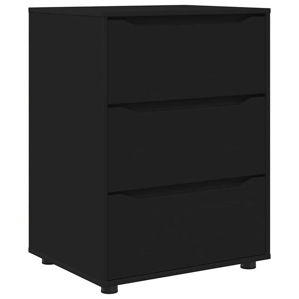 vidaXL Aufbewahrungsschrank Schwarz 60 x 48 x 81 cm Holzwerkstoff