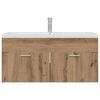 vidaXL Badezimmerschrank Wandmontiert Artisan-Eiche 100 x 38,5 x 46 cm