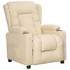 vidaXL Relaxsessel Creme Stoff