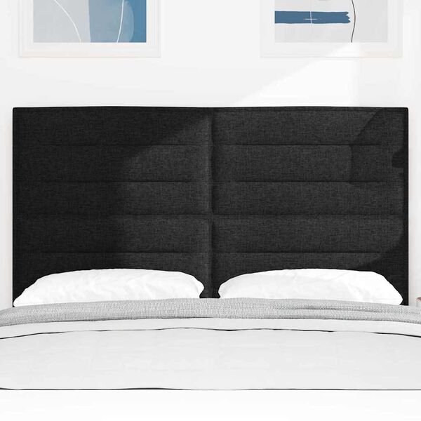 vidaXL Kopfteil mit Kopfteil Schwarz 144 cm Kunstleder