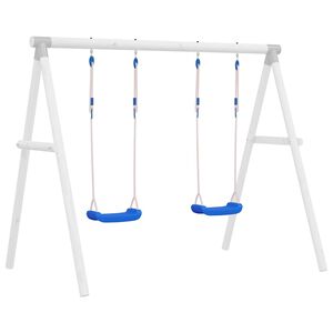 vidaXL Schaukelsitze mit Seilen 2 Stk. Blau 38x16 cm Polyethene