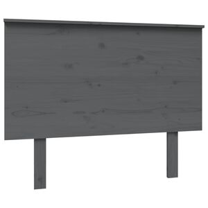 vidaXL Kopfteil Grau 104x6x82,5 cm Massivholz Kiefer