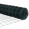 vidaXL Zaun mit Pfosten Gr&uuml;n 0,6 x 10 m Stahl und PVC