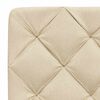 vidaXL Bettgestell ohne Matratze Creme 120x200 cm Stoff