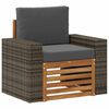 vidaXL Outdoor Mittelsofa Natur
