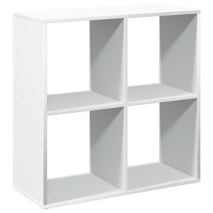 vidaXL Raumteiler B&uuml;cherregal Wei&szlig; 69,5 x 29 x 69,5 cm Holzwerkstoff
