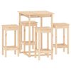 vidaXL 5-tlg. Bar-Set Massivholz Kiefer