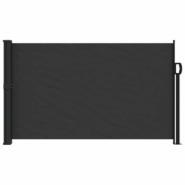 vidaXL Seitenmarkise Ausziehbar Schwarz 117x300 cm