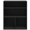 vidaXL Bücherregal Schwarz 60x30x71,5 cm Holzwerkstoff