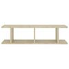 vidaXL Wandregale 2 Stk. Sonoma-Eiche 75x18x20 cm Holzwerkstoff