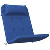 vidaXL Stuhlkissen Uni 2 pcs Blau 58 x 77 x 4,5 cm Oxford-Stoff