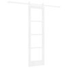 vidaXL Schiebet&uuml;r ORKDAL Wei&szlig; 61 x 198,5 cm Massivholz Kiefer und Glas