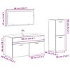 vidaXL 3-tlg. Badm&ouml;bel-Set Altholz-Optik Holzwerkstoff
