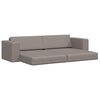 vidaXL Schlafsofa 200cm Taupe Stoff