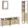 vidaXL Badezimmerm&ouml;bel-Set 4 stk. Sonoma-Eiche 33 x 33 x 185,5 cm