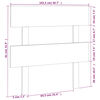 vidaXL Kopfteil Schwarz 103,5x3x81 cm Massivholz Kiefer