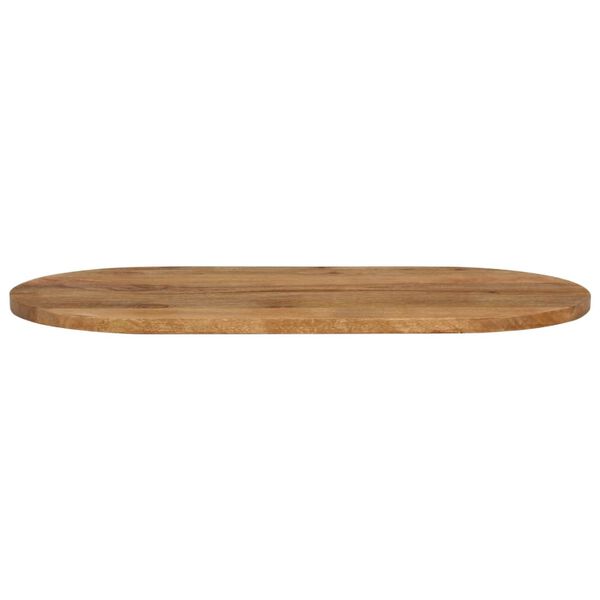 vidaXL Tischplatte 110x50x2,5 cm Oval Massivholz Mango