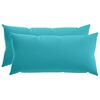 vidaXL Kissenbezug 2 pcs HEERLEN T&uuml;rkis 40 x 70 cm Polyester