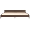 vidaXL Bettgestell mit Kopfteil ohne Matratze Braun 200x200 cm