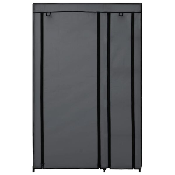 vidaXL Faltschrank Grau 110x45x175 cm Stoff