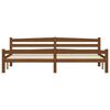vidaXL Massivholzbett mit 4 Schubladen Honigbraun Kiefer 200x200 cm