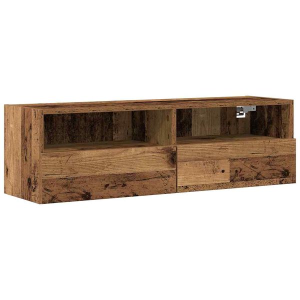 vidaXL TV-Wandschrank Altholz 100 x 30 x 30 cm Holzwerkstoff