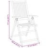 vidaXL 9-tlg. Garten-Essgruppe 180x90x75 cm Massivholz Akazie