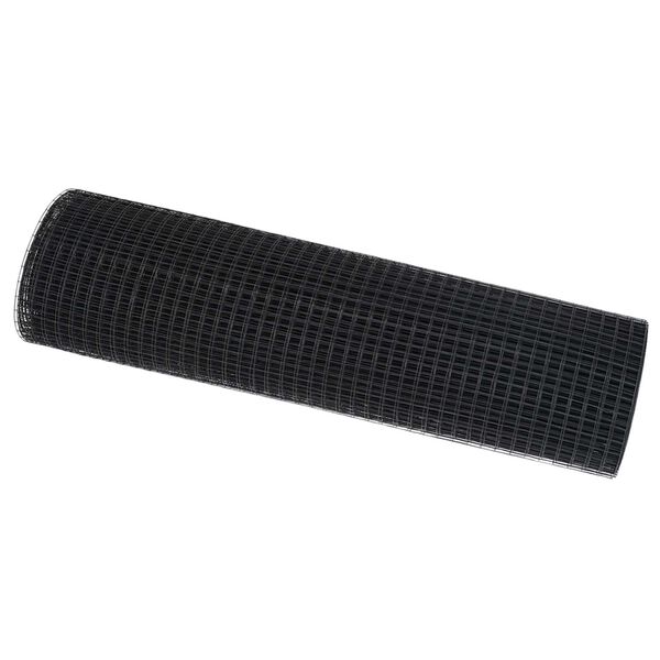 vidaXL Geschweißter Drahtzaun Grau 0,8 x 10 m Stahl