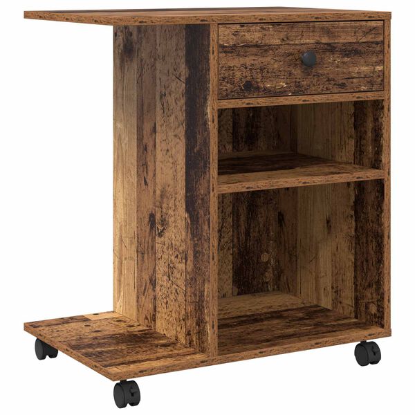 vidaXL Druckerst&auml;nder Uni Altholz 60 x 40 x 68.5 cm Holzwerkstoff