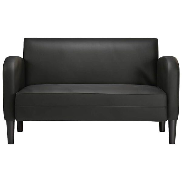 vidaXL Zweisitzer-Sofa Schwarz 110 cm Kunstleder