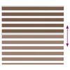 vidaXL Doppelrollo Braun 165x150 cm Stoffbreite 160,9 cm Polyester