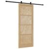 vidaXL Schiebet&uuml;r ORKDAL Natur 83 x 211 cm Massives Kiefernholz